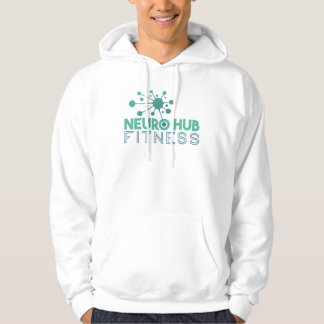 Sudadera Neuro Hub Fitness Men's White Logo Hoodie