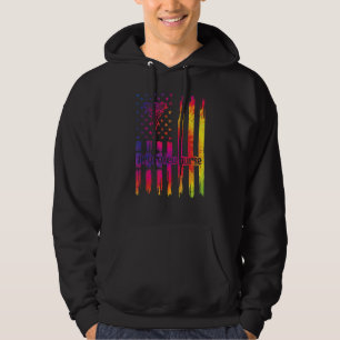 Sudadera Neuro Icu Enfermera La Bandera De Los Ee.Uu. Neuro