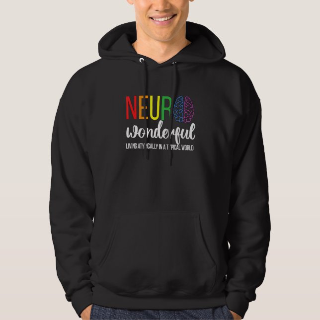 Sudadera Neuro Wonderful Neurodiversity Autism Neurodiverge (Anverso)