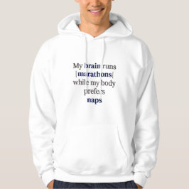 Sudadera Neurodivergent Humor | Brain Runs Marathons ADHD