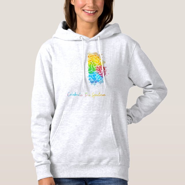 Sudadera Neurodiversidad Autism Spectrum ASHD ADHD Rainbow  (Anverso)