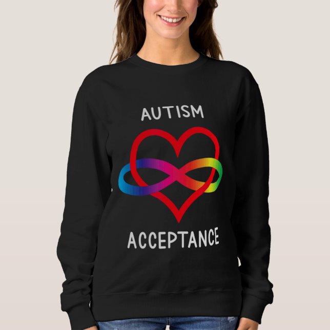 Sudadera Neurodiversidad de aceptación pro autismo infinito (Anverso)