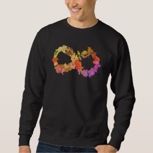 Sudadera Neurodiversidad floral Símbolo de infinito autismo