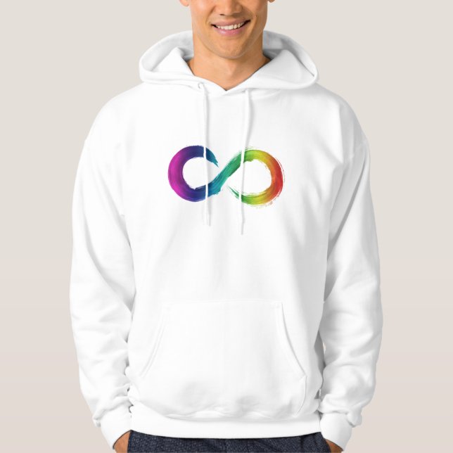 Sudadera Neurodiversidad Rainbow Hoodie (Anverso)