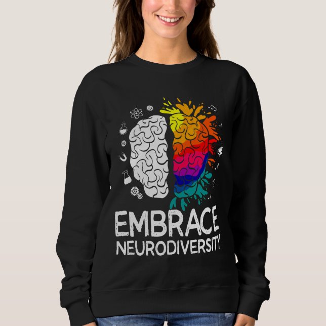 Sudadera Neurodiversity Embrace Adhd Autism Asd (Anverso)