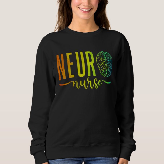 Sudadera Neuroscience Intensive Care Unit RN Nursing Neuro  (Anverso)