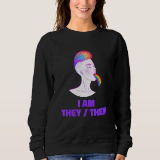 Sudadera Neutral Rainbow Pride Genderless - Non Binary Gend