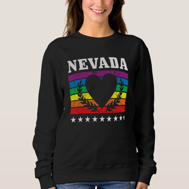 Sudadera Nevada Pride Flag Pride Month LGBTQ Flag LGBT Comm (Anverso)