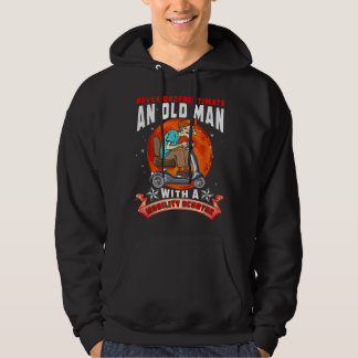 Sudadera Never Underestimate An Old Man Mobility Scooter Fa