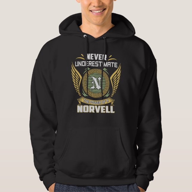 Sudadera Never Underestimate The Power Of A Norvell (Anverso)