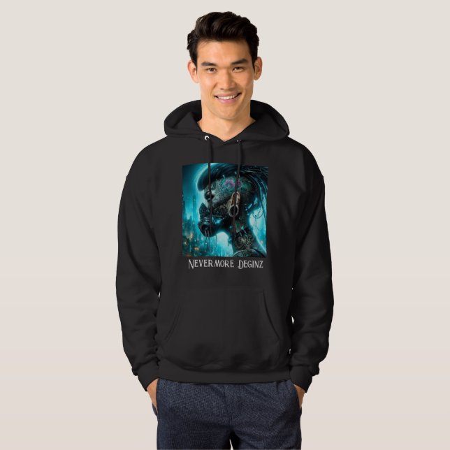 Sudadera Nevermore Designz Cyberpunk Warrik Sweatshirt (Anverso completo)