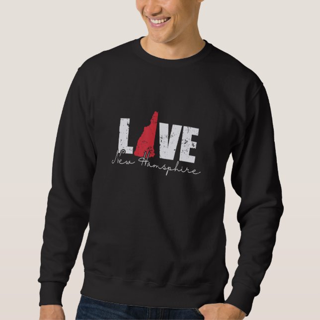 Sudadera New Hampshire Love New Hamsphire USA (Anverso)