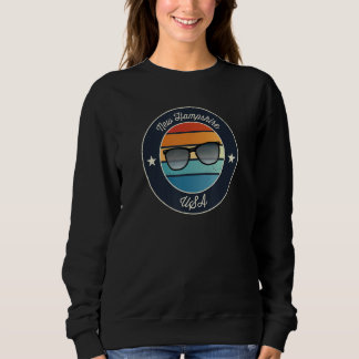 Sudadera New Hampshire Souvenir Sunset Retro