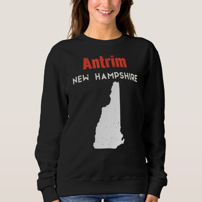 Sudadera New Hampshire Usa State America Travel Antrim (Anverso)