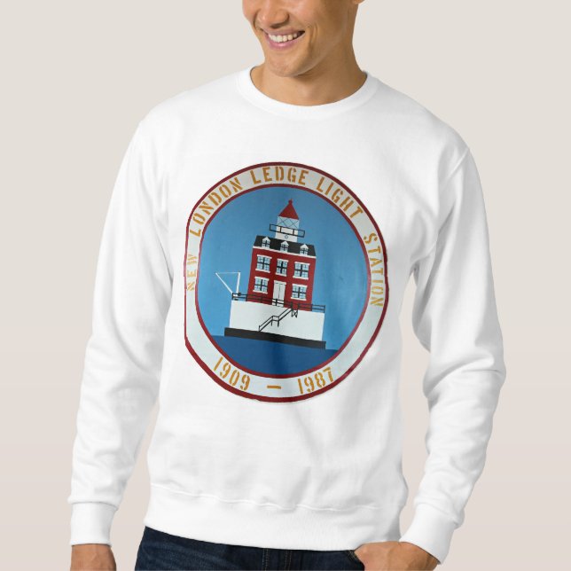 Sudadera New London Ledge Lighthouse Connecticut Sweatshirt (Anverso)