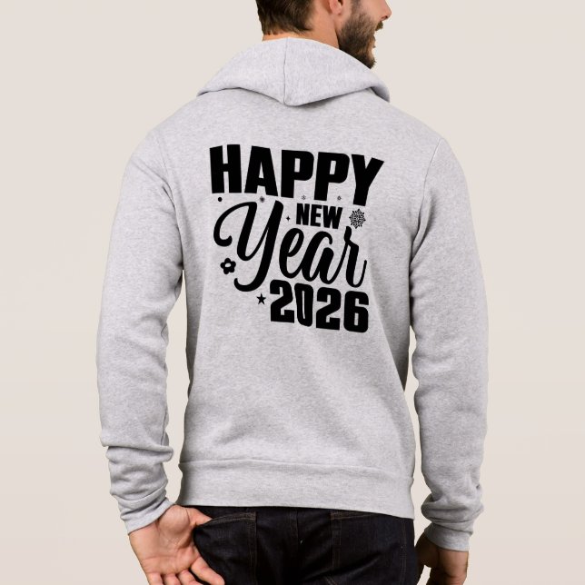 Sudadera New Year 2026 Festive Greeting Design-65159 (Reverso)