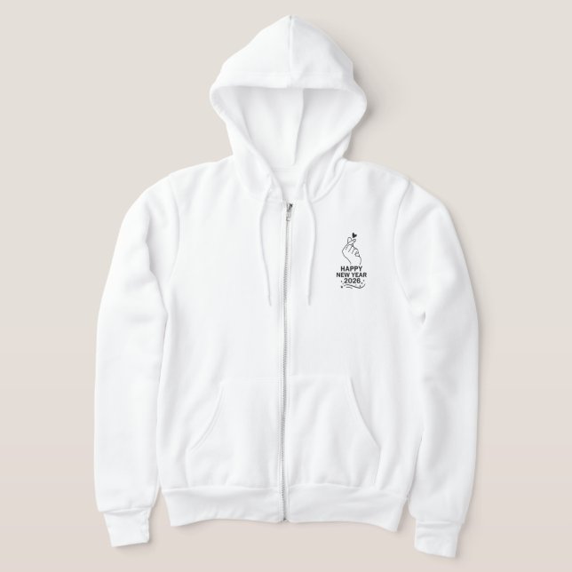 Sudadera New Year 2026 Gold Art Zip Hoodie (Distribución)