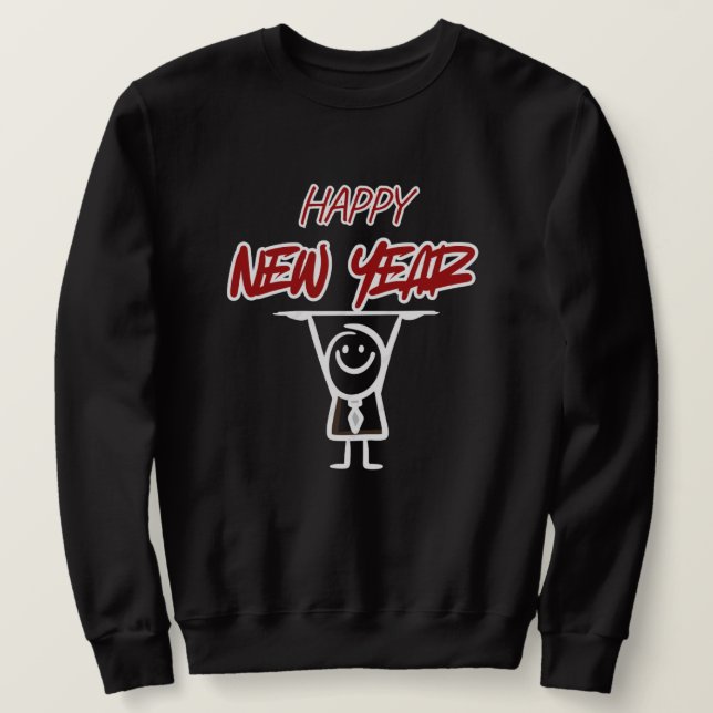 Sudadera NEW YEAR hoodies trendy stylish modern 2026 (Anverso del diseño)
