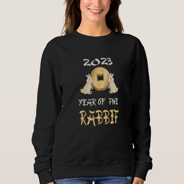 Sudadera New Year's Eve Of The Rabbit Chinese Happy New Yea (Anverso)
