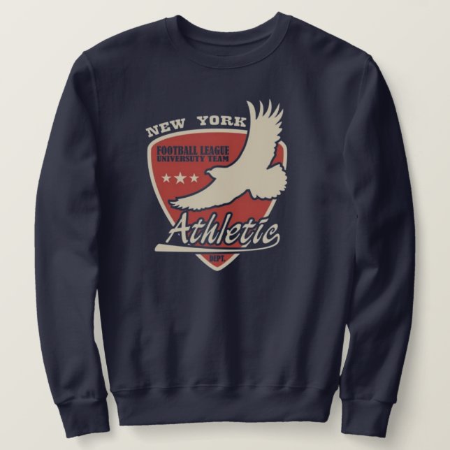 Sudadera New York athletic varsity football university  (Anverso del diseño)