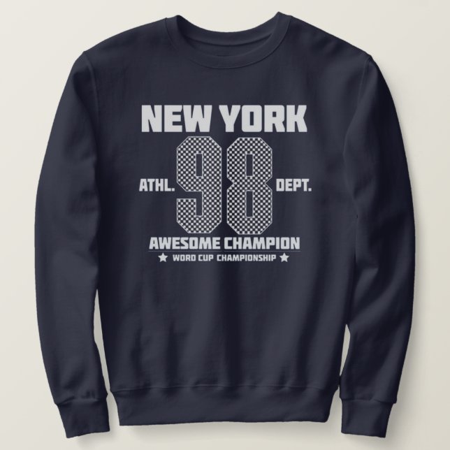 Sudadera New York athletic varsity style T-Shirt (Anverso del diseño)