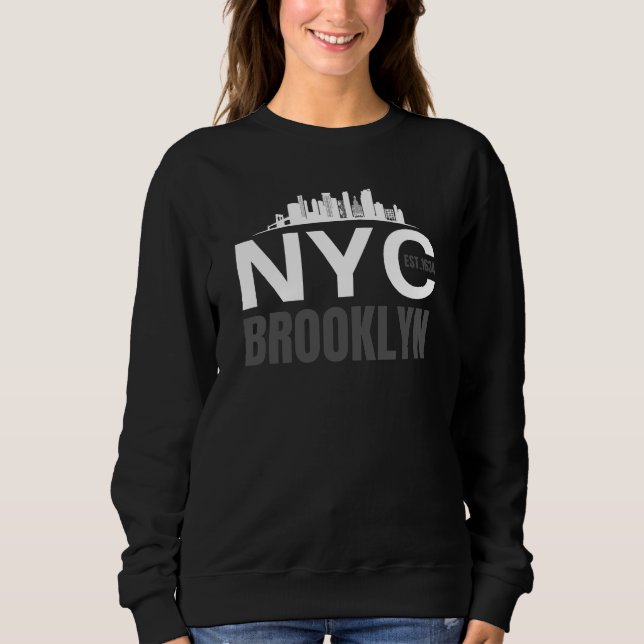 Sudadera New York Brooklyn/New York Pullover/NYC College (Anverso)