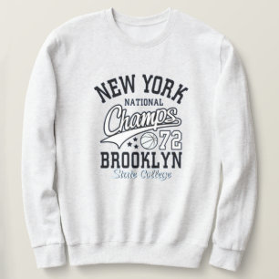 Sudadera New York Brooklyn state college varsity athletic
