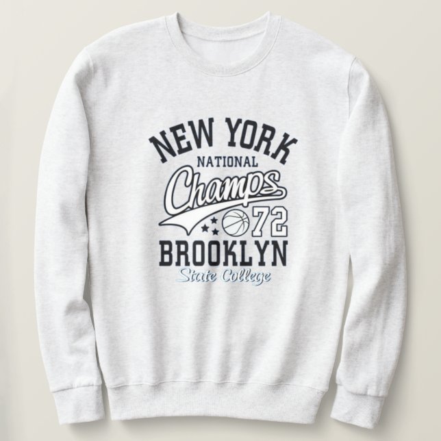 Sudadera New York Brooklyn state college varsity athletic  (Anverso del diseño)