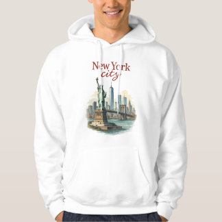 Sudadera New York City – Iconic Statue & Skyline Hoodie
