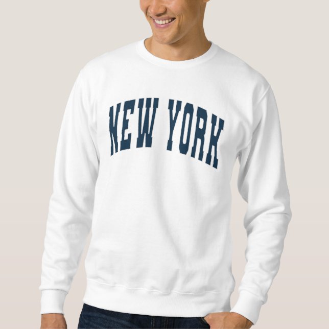 Sudadera New York City NYC Estilo de la Escuela Universitar (Anverso)