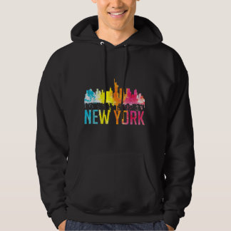 Sudadera New York City NYC Watercolor Art Big Apple Skyline