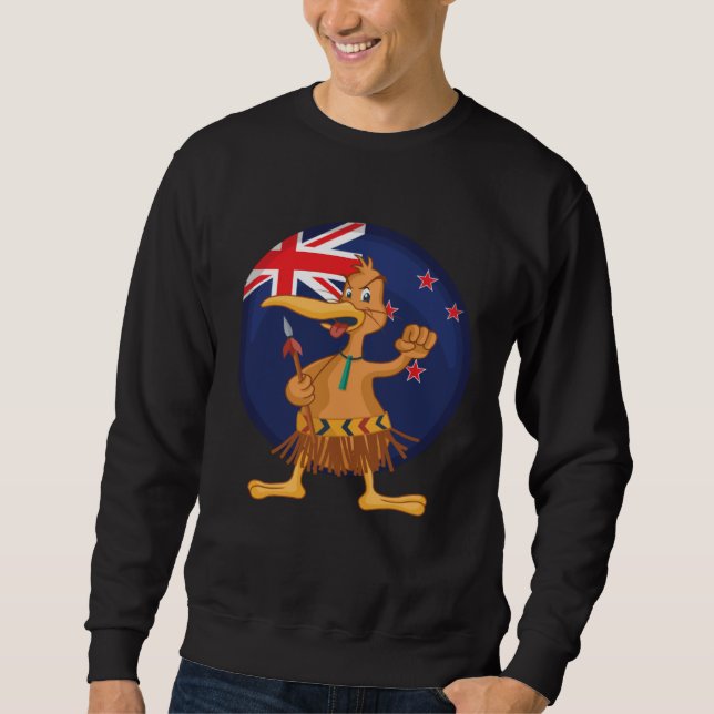 Sudadera New Zealand NZ Maori Kiwi Bird (Anverso)