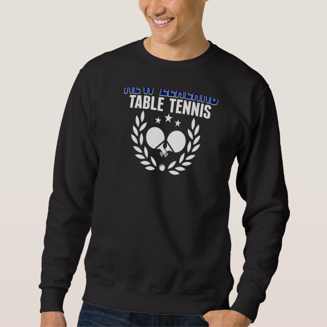 Sudadera New Zealand Ping Pong   Kiwi Table Tennis Supporte (Anverso)