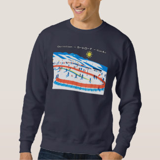 Sudadera New Zealand Retro Ski Art/ニュージーランド レトロスキーイラスト