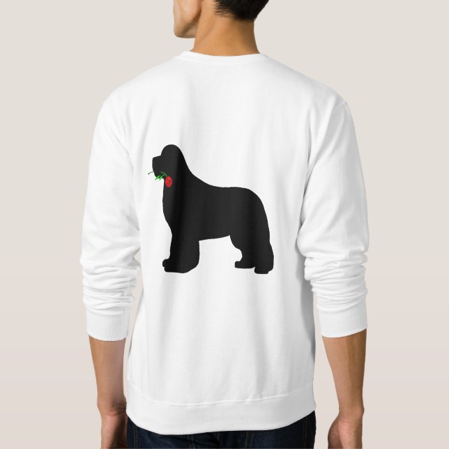 Sudadera Newfie con la camiseta color de rosa (Reverso)