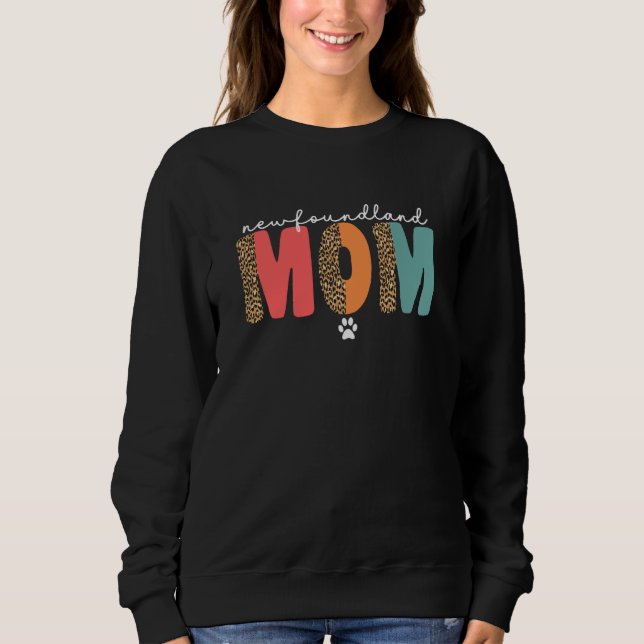 Sudadera Newfie Mom For Women Newfy Newfoundland Dog Mom Ma (Anverso)