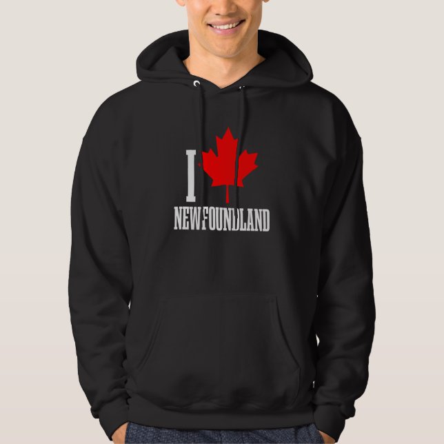Sudadera Newfoundland Canada Maple Leaf Canadian Flag Pride (Anverso)