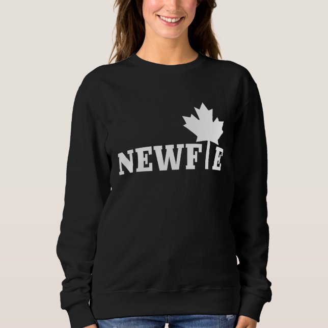 Sudadera Newfoundland Newfie Maple Leaf Canada Canadian Fla (Anverso)