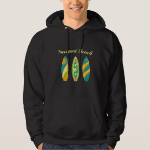 Sudadera Newport Beach California Surfboards Beach Souvenir