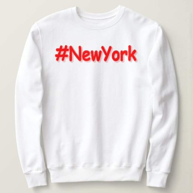 Sudadera "#NewYork " Cute Design. Buy Now (Anverso del diseño)
