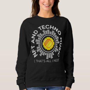 Sudadera Nft Y Techno Music Crypto Token No Fungible