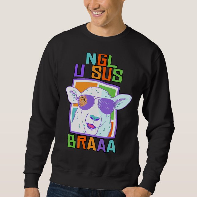 Sudadera Ngl U Sus Oveja Con Gafas De Sol Suma De Primavera (Anverso)