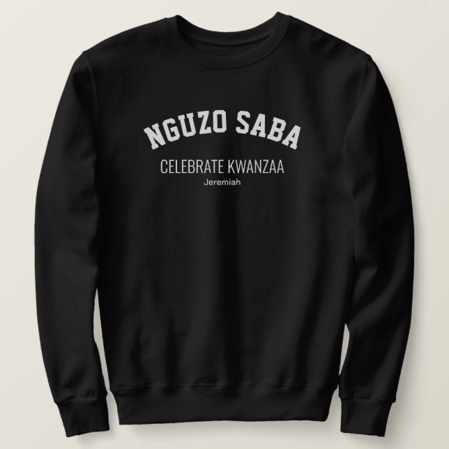 Sudadera NGUZO SABA celebra Kwanzaa (Anverso del diseño)