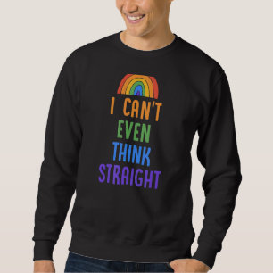 Sudadera Ni siquiera puedo pensar en la bandera del Orgullo