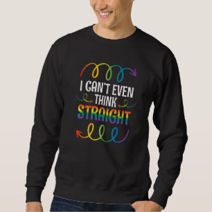 Sudadera Ni siquiera puedo pensar que el arcoiris gay direc