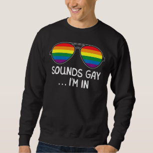 Sudadera Ni siquiera puedo pensar que Lgbt Orgullo directo 