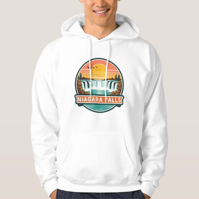 Sudadera niagara falls canada retro design  (Anverso)