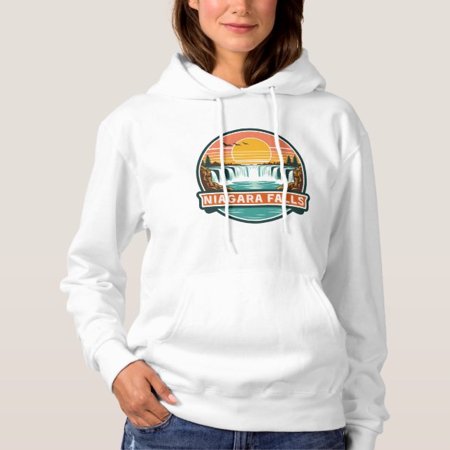 Sudadera niagara falls canada retro design  (Anverso)