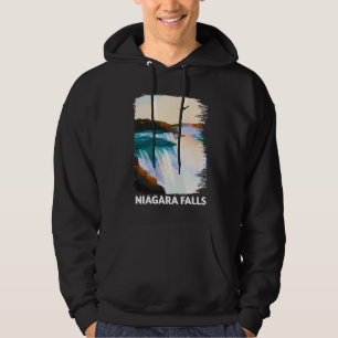 Sudadera Niagara Falls Canada USA Skyline Silhouette Outlin