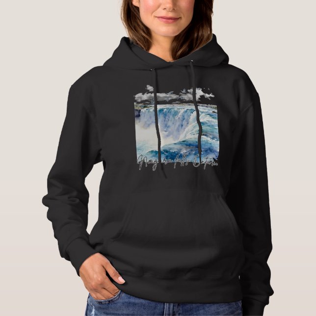 Sudadera niagara falls ontario canada (Anverso)